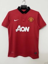 Retro Manchester United Home 1:1 Quality Soccer Jersey  2013-2014
