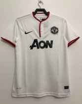 Retro Manchester United Away White  1:1 Quality Soccer Jersey   2012-2013