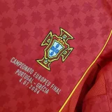 Retro 2004 Portugal Home 1:1 Quality Soccer Jersey 2004 (带胸前小字)