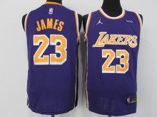 NBA Lakers #23 James purple