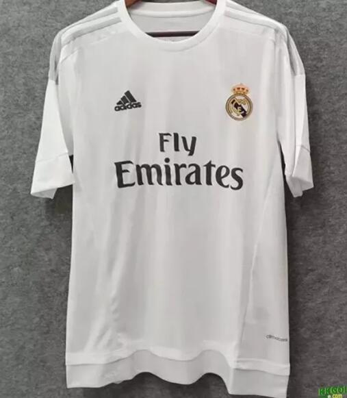 Retro Real madrid Home  1:1 Quality Soccer Jersey    2015-2016