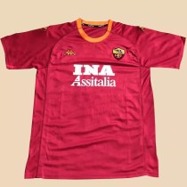 Retro Roma Home 1:1 Quality Soccer Jersey  2000-2001
