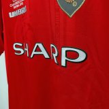 Retro Manchester united home  1:1 Quality Soccer Jersey  1999-2000