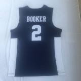 NBA Booker high school No. 2 dark blue embroidered Jersey