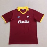 Retro Roma Home 1:1 Quality Soccer Jersey  1989-1990