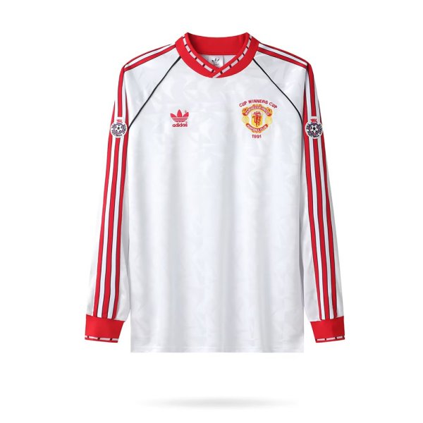 Manchester United Cup Winner. Finals Board Long sleeve 1:1 Quality Soccer Jersey  1991