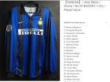 Retro Inter Milan home Long sleeve 1:1 Quality Soccer Jersey    1998-1999