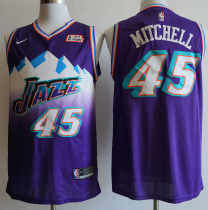 NBA New season Jazz (new fabric print) 45 Mitchell purple