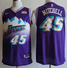 NBA New season Jazz (new fabric print) 45 Mitchell purple