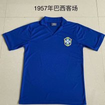 Retro Brazil Away 1:1 Quality Soccer Jersey   1957-1962