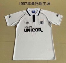 Retro Santos FC Home Fans 1:1 Quality Soccer Jersey  1997