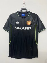 Retro  Manchester United 2RD  Away 1:1 Quality Soccer Jersey  1998