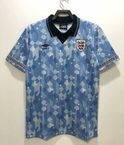 Retro England Away  1:1 Quality Soccer Jersey  1990