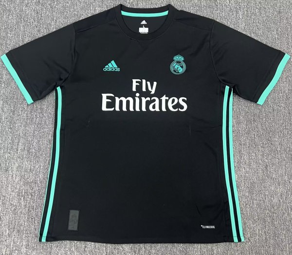 Retro Real Madrid Black UCL Final   1:1 Quality Soccer Jersey    2017-2018