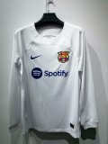Barcelona Away  Long Sleeve Fan 1:1 Quality Soccer Jersey    23-24