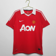 Retro  Manchester United Home 1:1 Quality Soccer Jersey  2010-2011