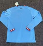 Manchester City Home Long Sleeve  Fans   1:1 Quality Soccer Jersey    22-23