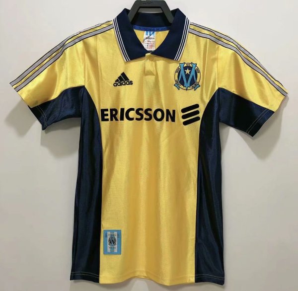 Retro  Marseille away 1:1 Quality Soccer Jersey  1998-1999