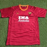 Retro Roma Home 1:1 Quality Soccer Jersey  2000-2001