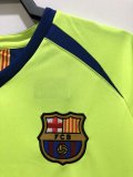 Retro Barcelona Away Long Sleeve 1:1 Quality Soccer Jersey   2005-2006