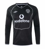 Retro Manchester United Away Long sleeve 1:1 Quality Soccer Jersey  2000