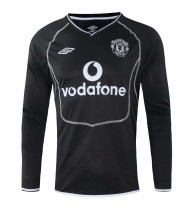 Retro Manchester United Away Long sleeve 1:1 Quality Soccer Jersey  2000