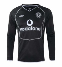 Retro Manchester United Away Long sleeve 1:1 Quality Soccer Jersey  2000