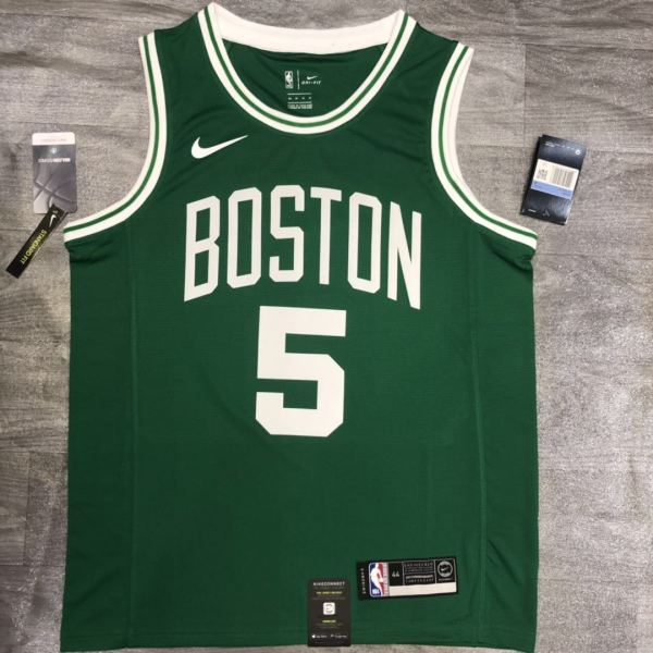 NBA  Celtics Retro Green No.5 Garnett  with chip  1:1