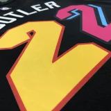 NBA Miami Heat BUTER #22 Black Top Quality Hot Pressing