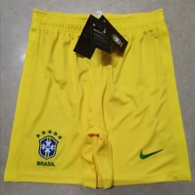 Brazil Home Yellow Shorts Pants 1:1 2020