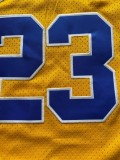 NBA Jordan high school #23 yellow shirt