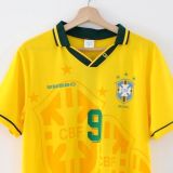 Retro Brazil Home 1:1 Quality Soccer Jersey   1994