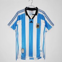 Retro  Argentina Home 1:1 Quality Soccer Jersey  1998