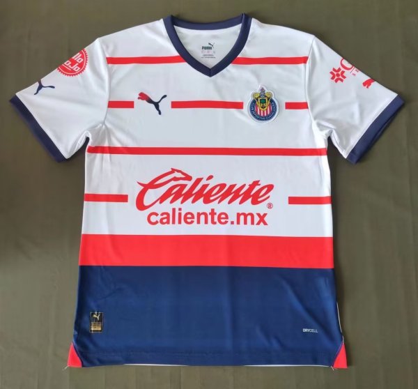 Chivas (Guadalajara )  Away  Fans 1:1 Quality Soccer Jersey  23-24