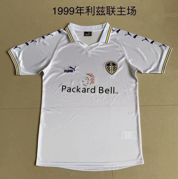 Retro Leeds United Home 1:1 Quality Soccer Jersey  1999