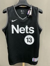 NBA Nets home  Harden No.13 1:1 new season