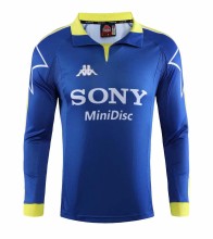 Retro Juventus Blue  Long Sleeve 1:1 Quality Soccer Jersey    1997-1998
