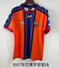 Retro Barcelona Away  1:1 Quality Soccer Jersey   1997