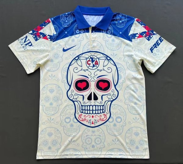 Club American   Day of the Dead Special Edition Fans 1:1 Quality Soccer Jersey    23-24