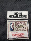 NBA Bulls #23 Jordan Yin Yang Red + Black 1997-1998 classic vintage Jersey