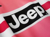 Retro Juventus Away Pink Long sleeve  1:1 Quality Soccer Jersey    2015-2016