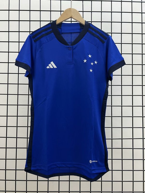 Cruzeiro Home  Blue Women  1:1 Quality Soccer Jersey   23-24