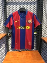 Retro  Barcelona Home Fans   1:1 Quality Soccer Jersey  2007-2008