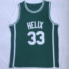 Bill Walton # 33 helix High School Green Embroidered Jersey