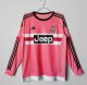 Retro Juventus Away Pink Long sleeve  1:1 Quality Soccer Jersey    2015-2016