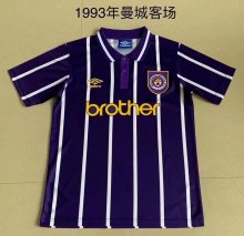Retro Manchester City Away 1:1 Quality Soccer Jersey  1993