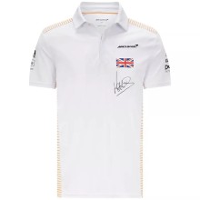 F1 Formula One Mclaren White Short Sleeve Racing Suit(迈凯轮) 2021