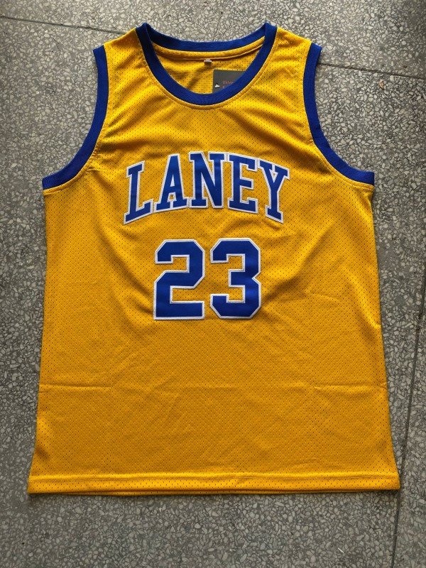 NBA Jordan high school #23 yellow shirt