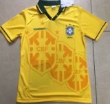 Retro Brazil Home 1:1 Quality Soccer Jersey   1994