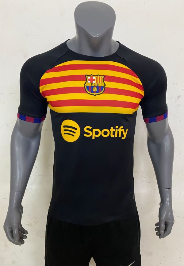 Barcelona Trianing Black  Fan 1:1 Quality Soccer Jersey    23-24